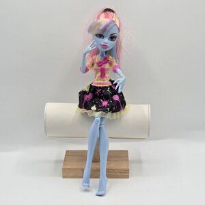 OG Monster High Doll Abbey Bominable Lab Partners Blue Pink Hair